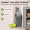 Homcom HOMCOM Mop and Bucket Set, Compact Flat Mop System, Dark Grey and Green 8