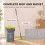 Homcom HOMCOM Mop and Bucket Set, Compact Flat Mop System, Dark Grey and Green 9