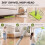 Homcom HOMCOM Mop and Bucket Set, Compact Flat Mop System, Dark Grey and Green 7