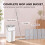 Homcom HOMCOM Mop and Bucket Set, Flat Mop System with Wringer, 2 Chambers, White 7