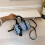 (Blue) Fresh printed mini cylinder pillow bag small size 1
