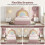HOMAIRE 3ft Pink Velvet Bed with Rainbow Headboard 6