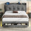 HOMAIRE Grey Velvet Ottoman Bed Frame 4ft6 6