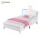 HOMAIRE 3ft Cream PU Leather Bed with LED 1