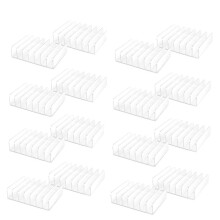 16 Soportes para CD de AcríLico Transparente con Estante de ExhibicióN para CD y DVD, Estante Organizador para Almacenamiento de CD, Soporte para