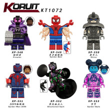 KT1072 Super Hero Series Wandering Spot Minifigure Small Particle Building Blocks Toy Bagged Kids Educational Collectible Model