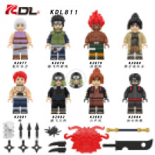 KDL811 Anime Series Mitarashi Azuki Figure Building Blocks Toy, Mini Collectible Display Model