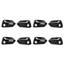 4 Par de Cubiertas de Luz Antiniebla para Parachoques Delantero Izquierdo y Derecho, Cubiertas de Faros, Orificio para Marco para Type R