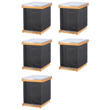 5X Envoltura de Colmena de Abejas de Invierno para Colmenas de 8 y 10 Marcos, Envoltura de Colmena Ajustable de Tela Oxford, Impermeable, Resistente