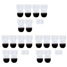 60x Copas de Vino Desechables, Copas de Vino de PláStico Sin Tallo para Fiestas, Copas de Vino, Copas de ChampáN de PláStico, Copas de CóCtel