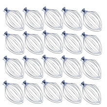 20X Acessório de Chicote de Arame para Batedeira de CabeçA Inclinada para K5AWW 5 Quart KSM50, KSM5 Acessórios para Agitador de Creme de