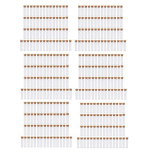 300 Unidades 25X95Mm Tubo de Ensaio de PláStico de Fundo Plano para Frascos de DrosóFila Tubo de Cultura com Rolhas de CortiçA