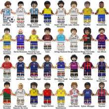 (TV6506 10pcs) Soccer Building Block Figures Assembly Toy TV6501 6502 6503 6504 6506 6507 Educational Puzzle Kids Gift Sport Theme Bricks