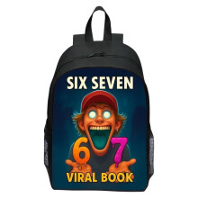 (7) 67six seven Printed Backpack Lightweight Cartoon School Bag for Kids Grade 1-2 Pink