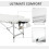 Foldable Massage Bed Portable Table, 81 cm Width, White 8