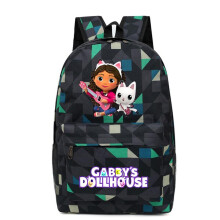 (Star Blueprint 3) Gabby's Dollhouse Print Backpack for Kids Cartoon School Bag Lightweight Casual Daypack 11 inch Purple