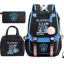 (H) Katseye Idol Merch Set Student Backpack Insulated Lunch Bag Pencil Case Combo 60707