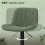 Set of Two Linen-Look Bar Stools - Green 8