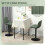 Set of Two Linen-Look Bar Stools - Green 6