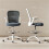 99-119 cm Draughtsman Chair, with Adjustable Footrest - Grey 4
