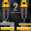 2 Battery 21V Cordless Drill Combi Driver Brushless Electric Screwdriver Set UK 5
