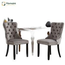 HOMAIRE Velvet Dining Chairs Set of 2 Grey