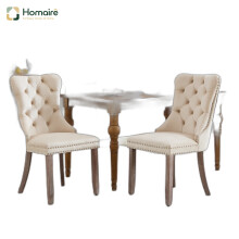 HOMAIRE Velvet Dining Chairs Set of 2 Beige