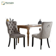 HOMAIRE Velvet Dining Chairs Set of 6 Grey