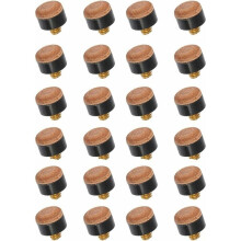 Billiard Cue Tips 10mm Screw-in, Brown Leather Tips for Snooker and Billiards Cue Upkeep, Easy to Use, Great Value, Compact Design