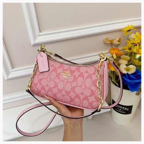 (Pink) Vintage C-print armpit bag