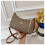 (Brown) Vintage C-print armpit bag 1