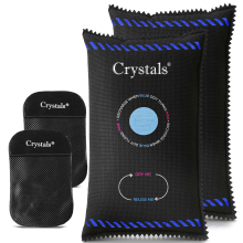 2 Pack Reusable Car Dehumidifier Bags & Moisture Absorber Pads 500g Silica Gel Windscreen Damp Absorbers
