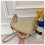 (Khaki) Vintage C-print armpit bag 1