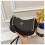 (Dark brown) Vintage C-print armpit bag 1