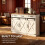 Country style retro sideboard 3 doors 2 drawers 5 gears adjustable 4