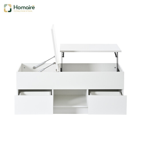 HOMAIRE Lift-Top Coffee Table White 100x45cm