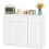 Sideboard, Kitchen Storage Cabinet with 3 Doors & 2 Drawer, White 1