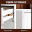 Sideboard, Kitchen Storage Cabinet with 3 Doors & 2 Drawer, White 5
