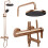 Σετ Ντους Rea Arcos Brush Copper 1