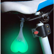 2026 Bicykel nočné svetlo gule srdce orechy bicykel lampa, cyklistické zadné svetlo T6 LED