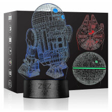 3D-lamp, LED-nachtlampje, 16 kleurenwisselende modellen, inclusief afstandsbediening en slimme touch-lamp, ideaal als kerstcadeau.