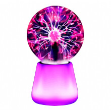 Plasma-Lampe für Kinder, Plasma-Lampe mit Atmosphärenverstärker und Sound, farbenfroh, elektrisch, cooles Deko-Element aus der Wissensc