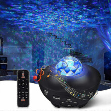 LED-sterrenhemelprojector met luidspreker, 10 kleuren en 21 standen
