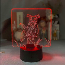 Roztomilé šteniatko 3D LED 16 farieb Zmena nočného svetla Lampa Ilúzia Farba Meniaca sa USB Stolová lampa Spálňa Dekorácia Darčeky k na
