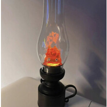 Calcifer nachtlampje, imitatie paraffine lamp voor huisdecoratie, cartoon kandelaar voor de slaapkamer
