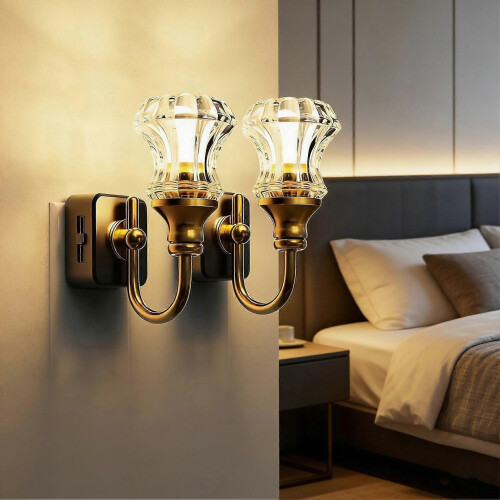 luz nocturna enchufable para baño y escalera con sensor. 1