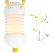 Nachtlicht für Kinder und Babys, verstellbare Länge und biegsam, USB-Nachtlicht mit Dauerlichtfunktion, dimmbar zum Lesen, Schlafen und