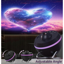 4K Ultra HD Universum Galaxie LED-Projektionsleuchte, 13-teilige dynamische Galaxie-Meteor-Schlafzimmer-Atmosphärenleuchte