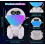 Astronaut Smart Night Light Clock met timer, wekfunctie en sfeerverlichting, Bluetooth, witte ruis en LED-verlichting. 2