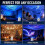 Projecteur océan pour décoration de chambre, base de projection multi-angles, cadeau de Noël 4
